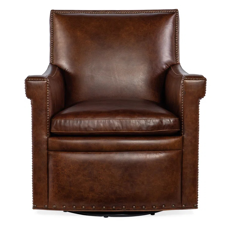 Hooker Furniture Leather Swivel Club Chair