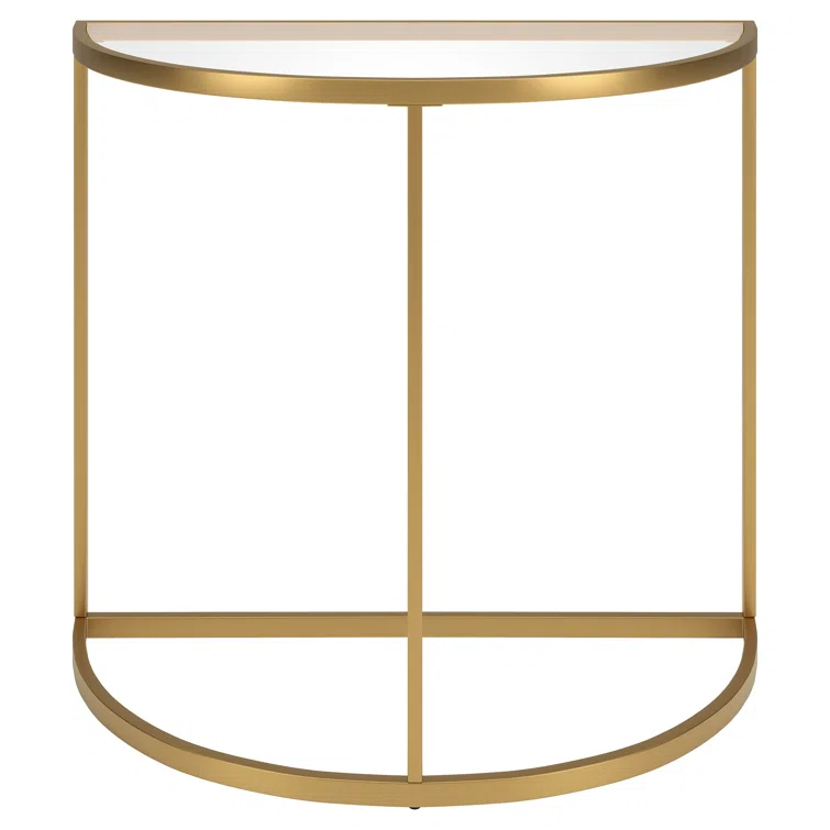 Rushna 32'' Glass Top Console Table