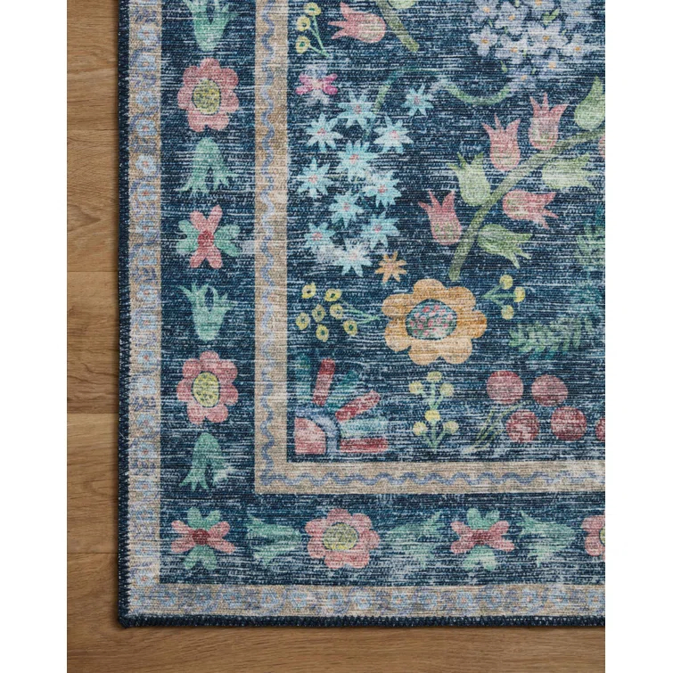 Rifle Paper Co. X Loloi Maison Frances Blue / Multi Area Rug