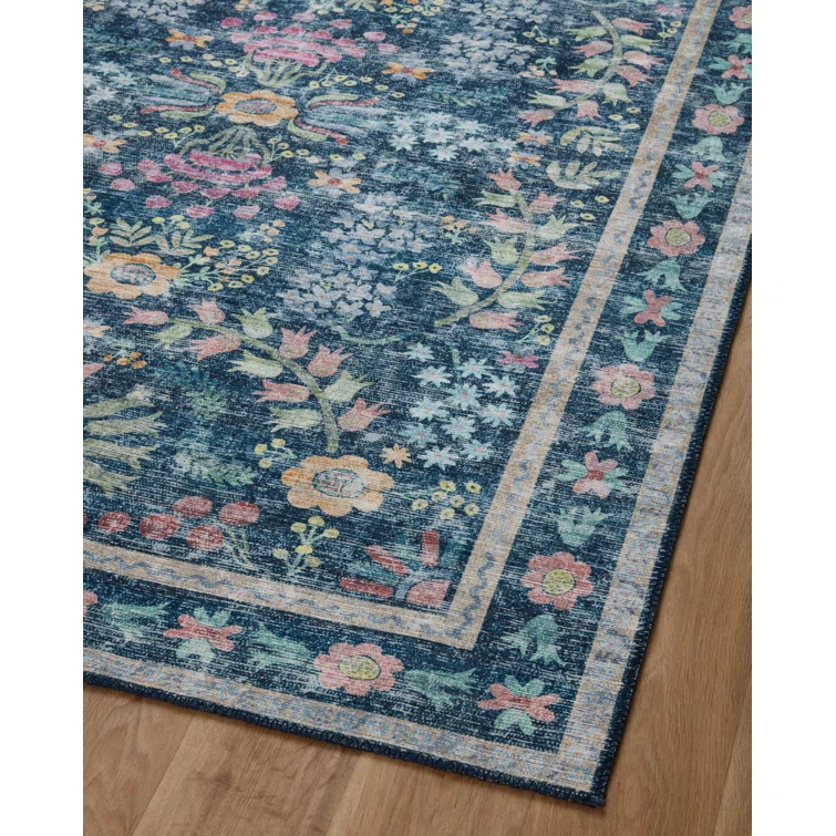 Rifle Paper Co. X Loloi Maison Frances Blue / Multi Area Rug