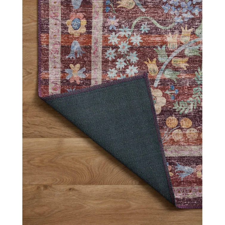 Rifle Paper Co. X Loloi Maison Frances Red 8'-4" X 11'-6" Area Rug