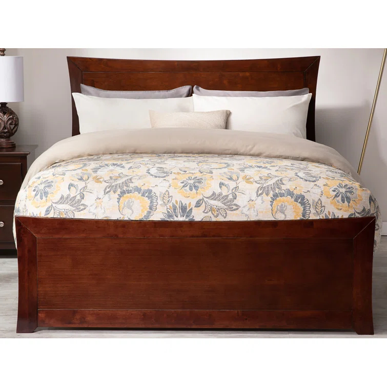 AFI Furnishings Metro Low Profile Solid Wood Platform Bed with Matching Footboard