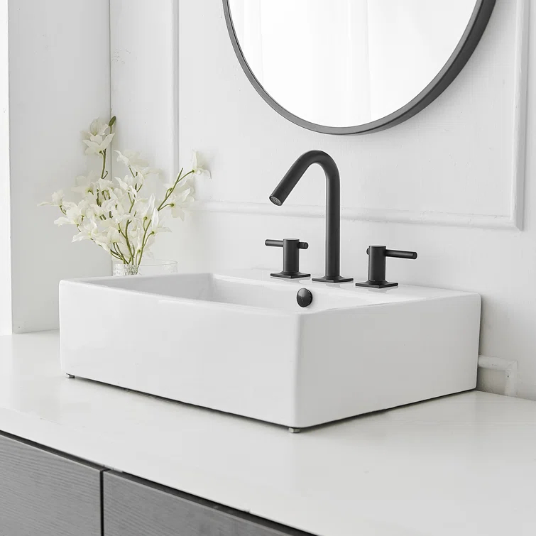 Widespread 2-handle Bathroom Faucet with Drain Assembly