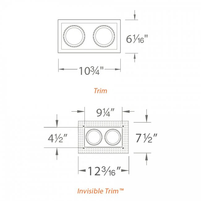Precision 9.125" New Construction Recessed Lighting Trim