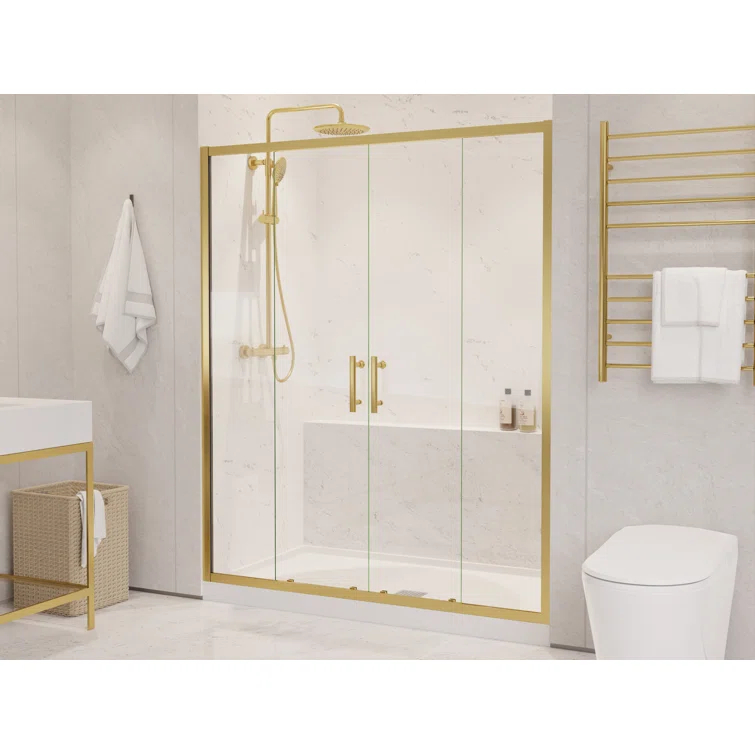 60" - 60.4" W x 70" H Framed Shower Door