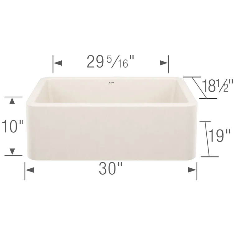 Ikon SILGRANIT 30" L x 19" W Farmhouse Sink