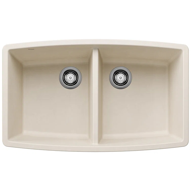 Performa SILGRANIT 33" L x 19" W Double Bowl Undermount Kitchen Sink