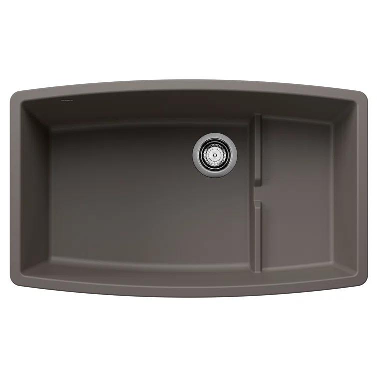 Performa Cascade SILGRANIT 32" Single Bowl Undermount Kitchen Sink with Colander