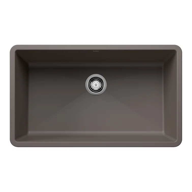 Precis SILGRANIT 32" L X 19" W Super Single Undermount Kitchen SInk