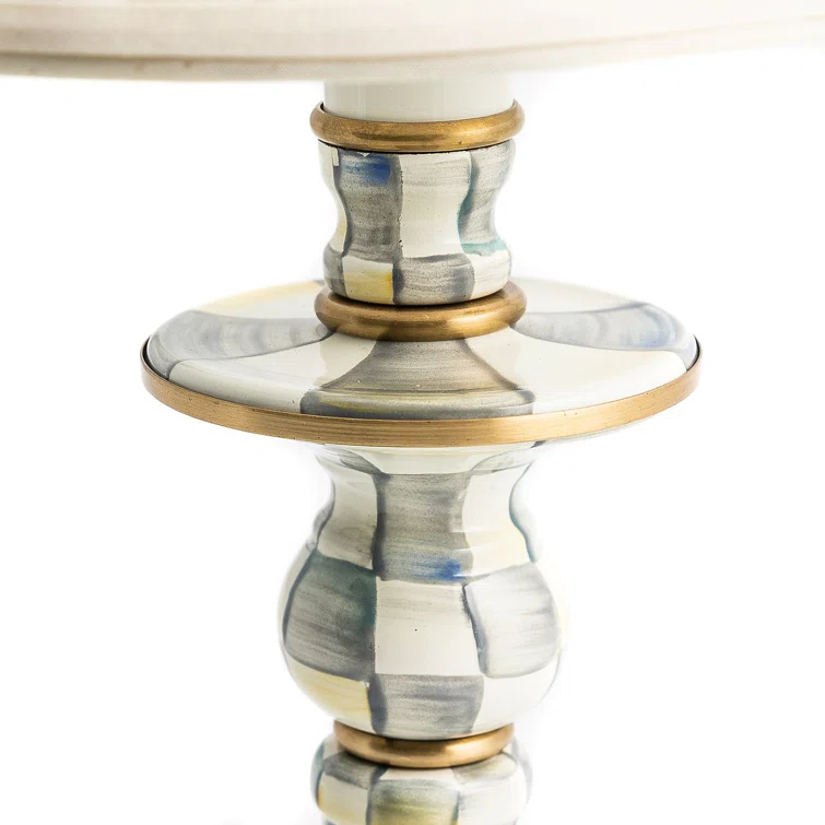 Sterling Check® Candlestick Lamp