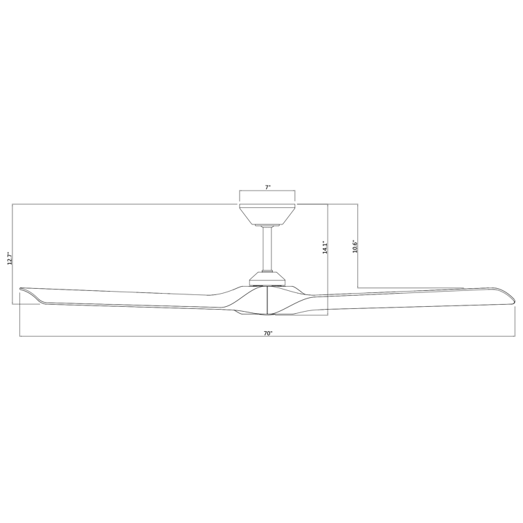 Torque 70'' Ceiling Fan