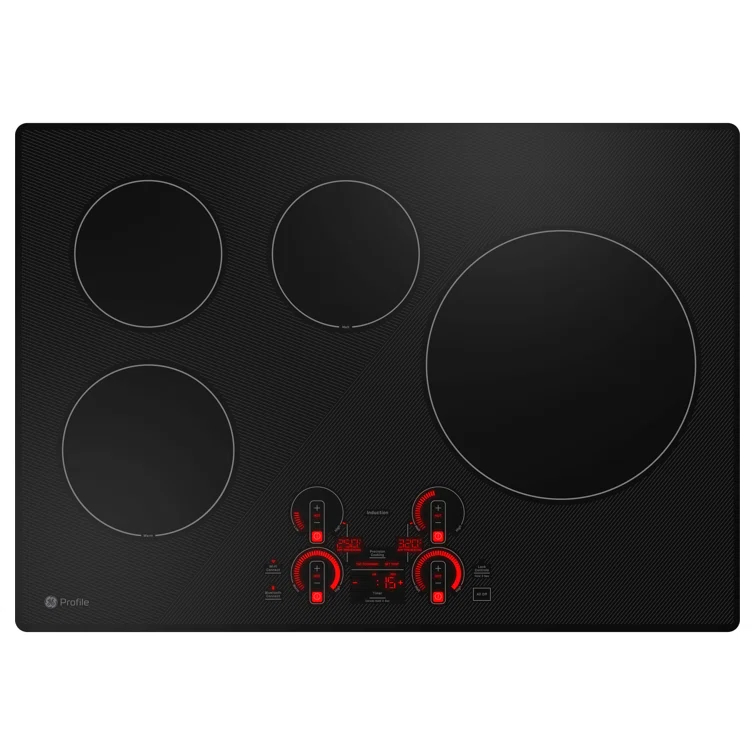 GE Profile™ PHP7030DTBB 29.75" Induction Cooktop with 4 Elements