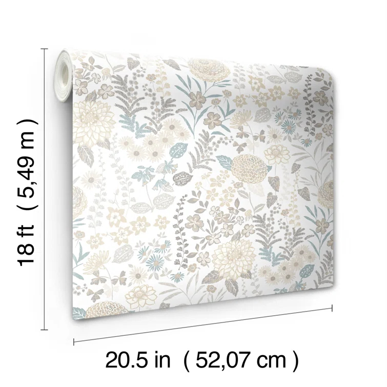 Peel & Stick Floral Roll