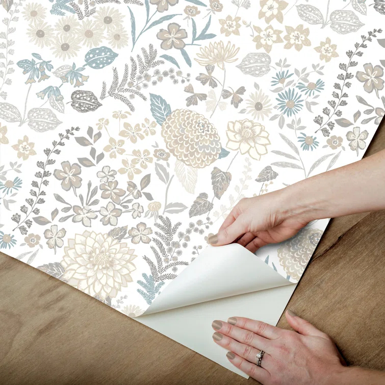Peel & Stick Floral Roll