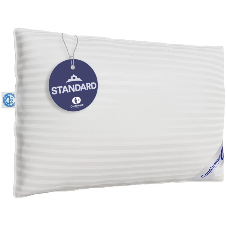 Continental Bedding 700-Firm Pillow, Standard (Pack of 1), White
