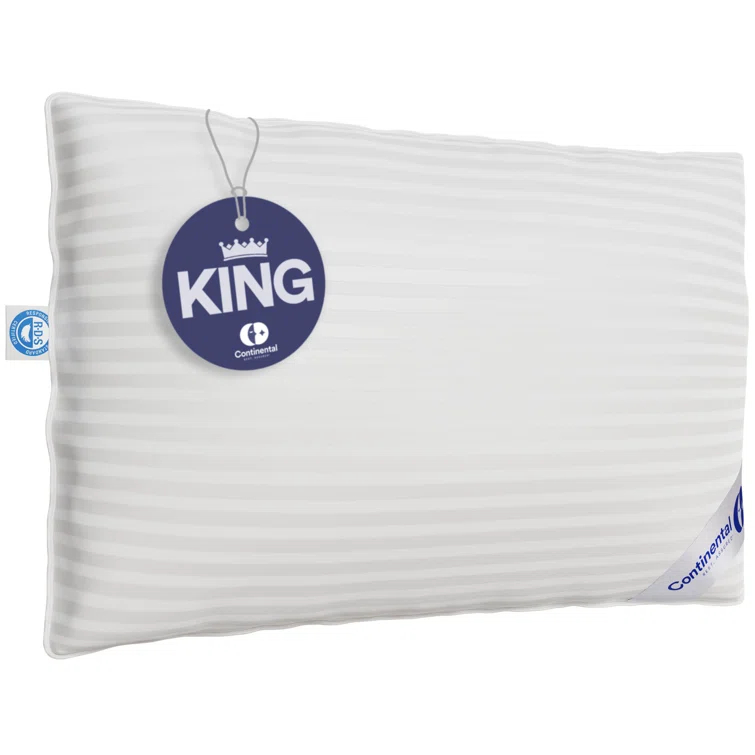 Continental Bedding 700-Soft Pillow, King (Pack of 1), White