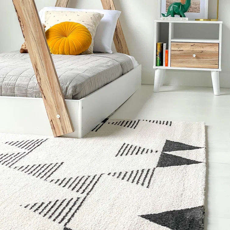 Elle Geometric Cream Area Rug