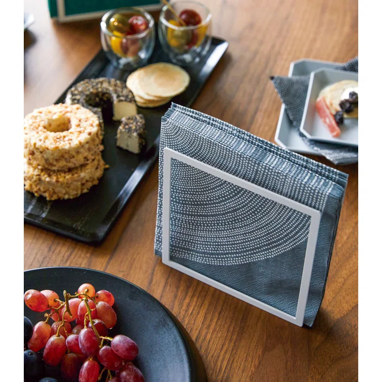 Yamazaki Home Napkin Holder - Kitchen Storage, Table Organizer, Steel