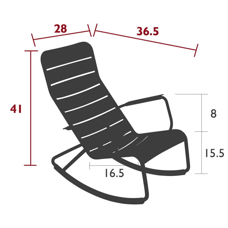 Luxembourg Metal Rocking Chair