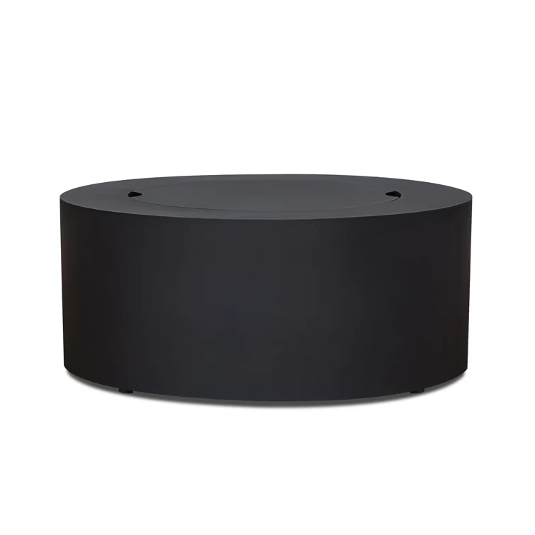 Aegean 36" Round Steel Propane or Natural Gas Fire Pit Table by Real Flame