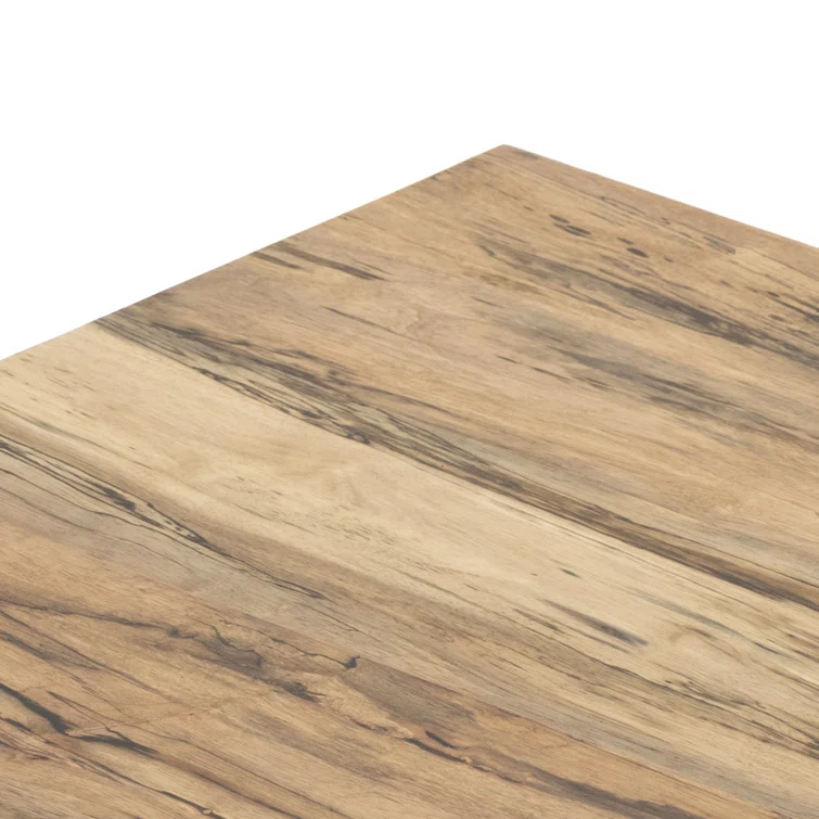 Contemporary Cream Spalted Primavera Wood Coffee Table with Storage