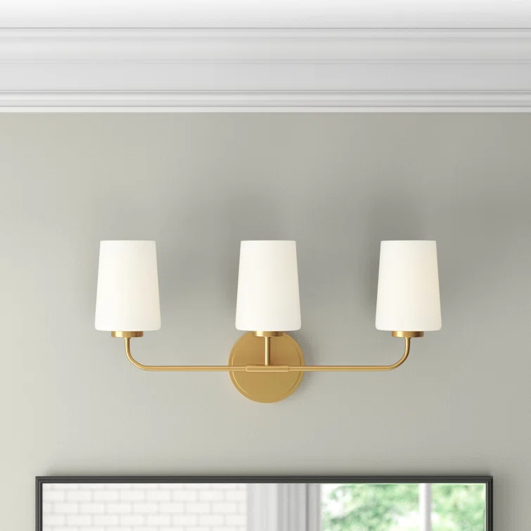 Fitz 3 Light Frosted Dimmable Vanity Light