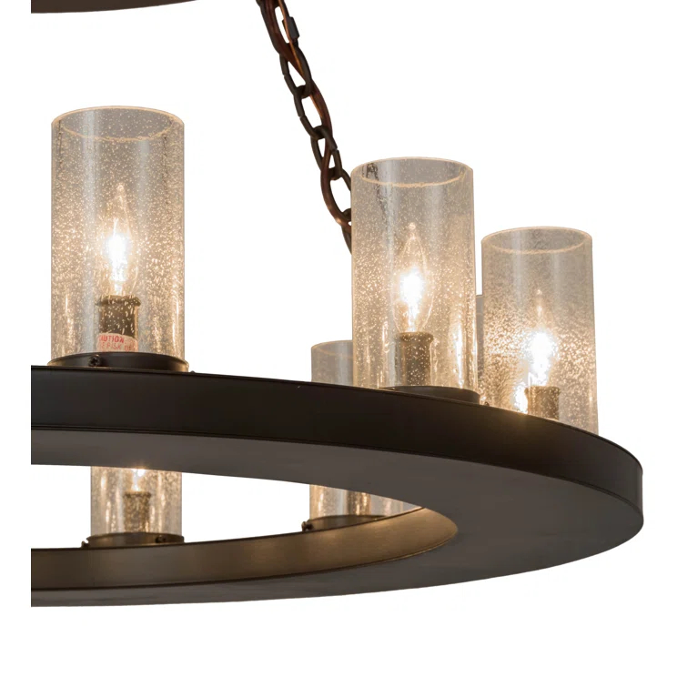 2nd Ave Lighting Loxley 18 - Light Dimmable Wagon Wheel Chandelier