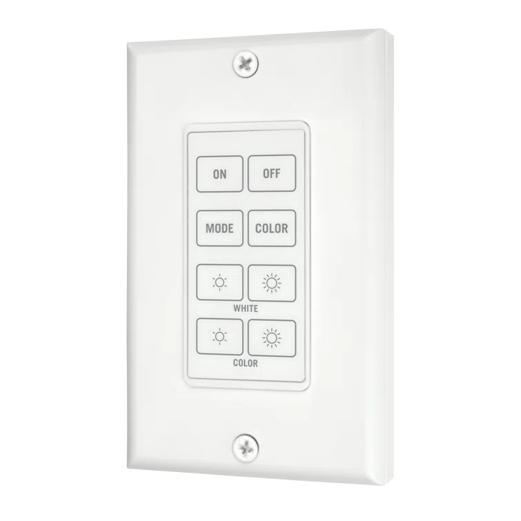 Wireless Wall Mount Touchpad for RGB+W LED Dimmers