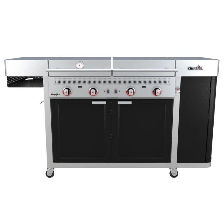 Charbroil Medallion Series Vista 3-in-1 Mini Kitchen - Gas Grill, Griddle, and Pizza Oven