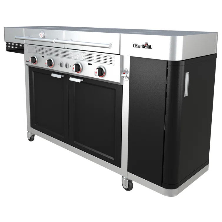 Charbroil Medallion Series Vista 3-in-1 Mini Kitchen - Gas Grill, Griddle, and Pizza Oven