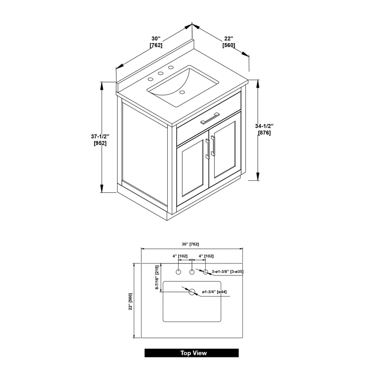 OVE Decors Athea 30" Single Bathroom Vanity