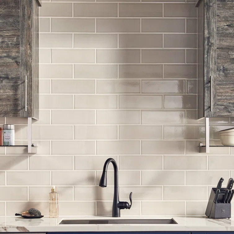 Glazed Handcrafted 4" x 12" Glossy Ceramic Subway Tile
