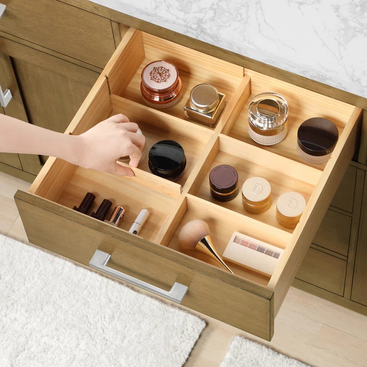 OVE Decors Athea 72 in. W Bath Vanity with Premium Countertop and Power Bar