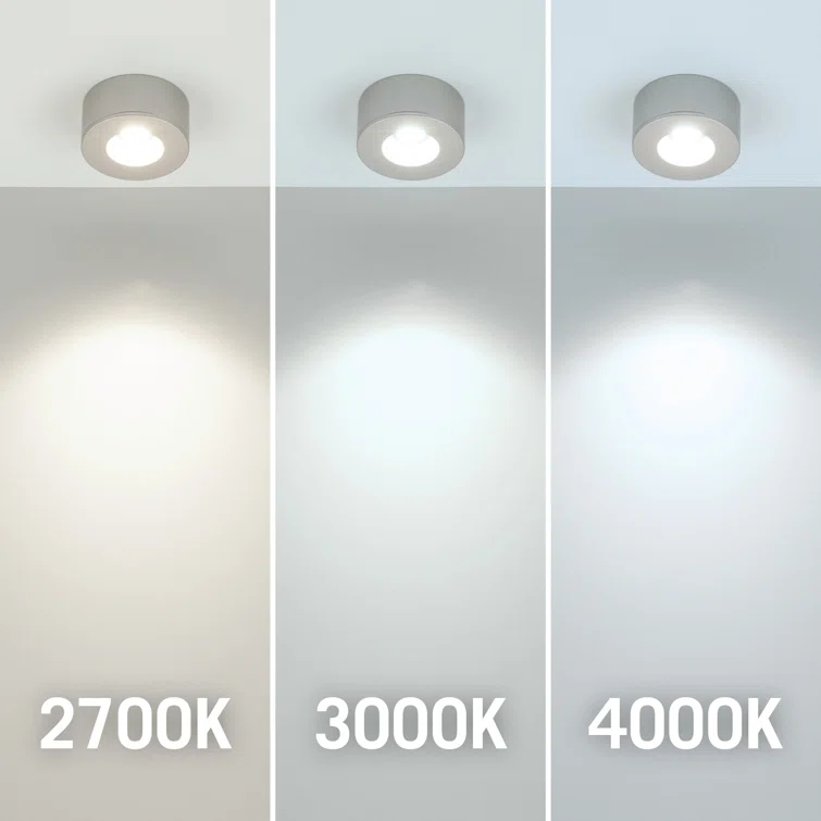Dot Under Cabinet LED Puck Light, Flat, 2700K Undercabinet Puck Light
