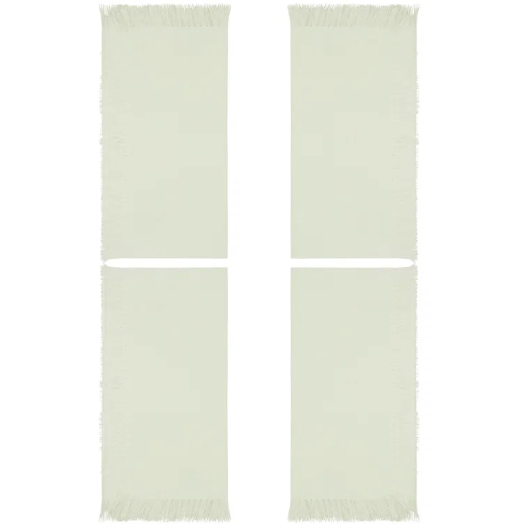 Saro Emery Collection 100% Cotton No Pattern Square Napkin (Set of 4)