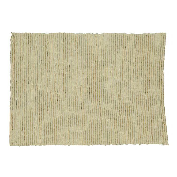 Jayapura 95% Water Hyacinth - 5% Polyester No Pattern Rectangle Placemat (Set of 4)