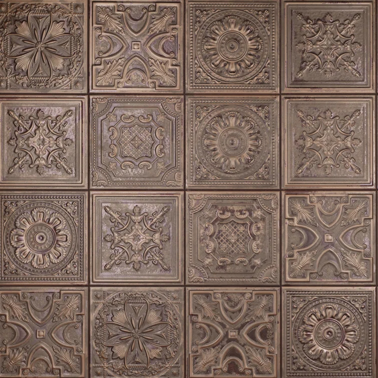 Fitz 8" x 8" Ceramic Patterned Wall Tile