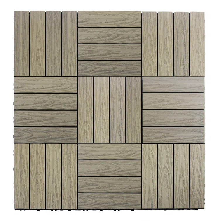 UltraShield Naturale Composite 12" x 12" Interlocking Deck Tile