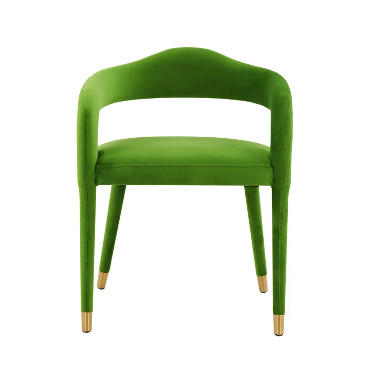 18.8'' H Velvet Upholstered Armchair
