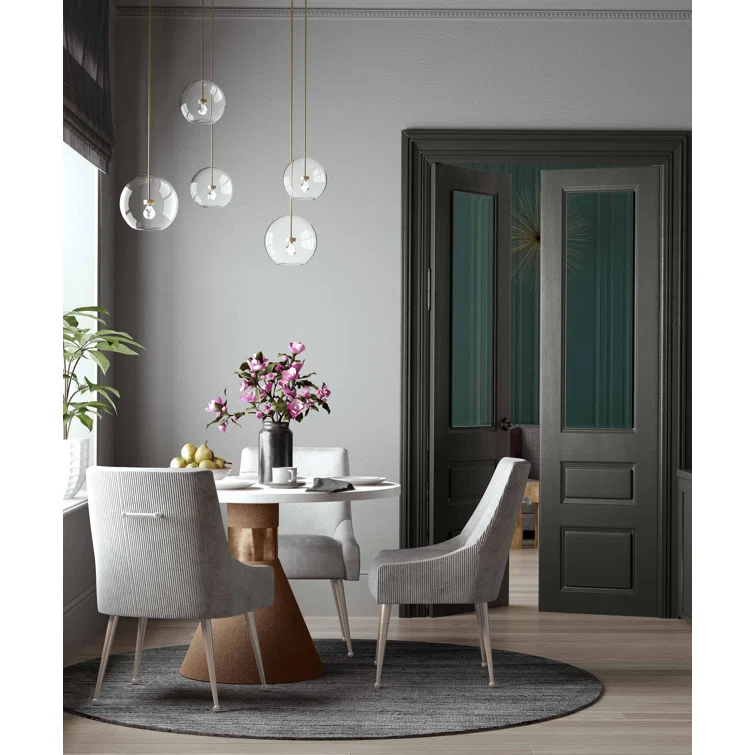 Beatrix 19'' H Velvet Upholstered Side Chair