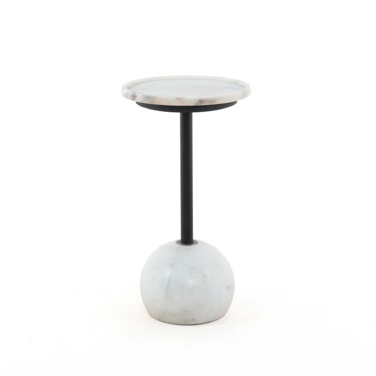 Nicholas Side Table - White Marble