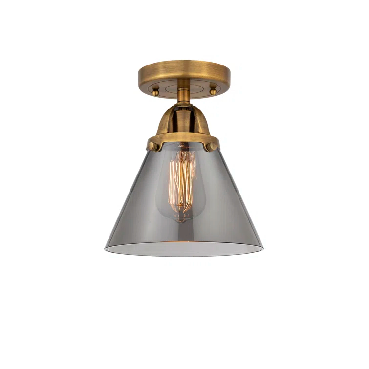 Glass Semi Flush Mount