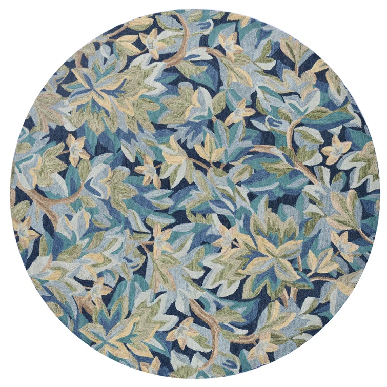 Avalonian Handmade Hand Tufted Wool Blue/Green Rug