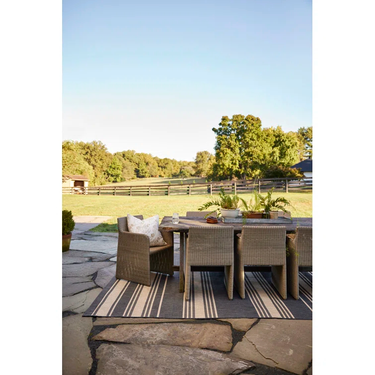 Romy Striped Indoor/Outdoor Area Rug