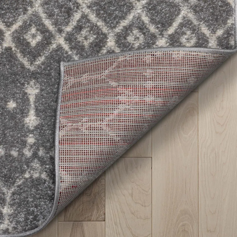 Mystic Colette Moroccan Trellis Grey Area Rug
