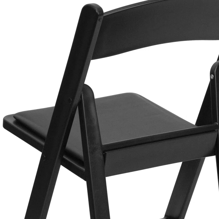 Inbox Zero Hercules Resin Folding Chair - 800LB Weight Capacity Event Chair (Set of 2)