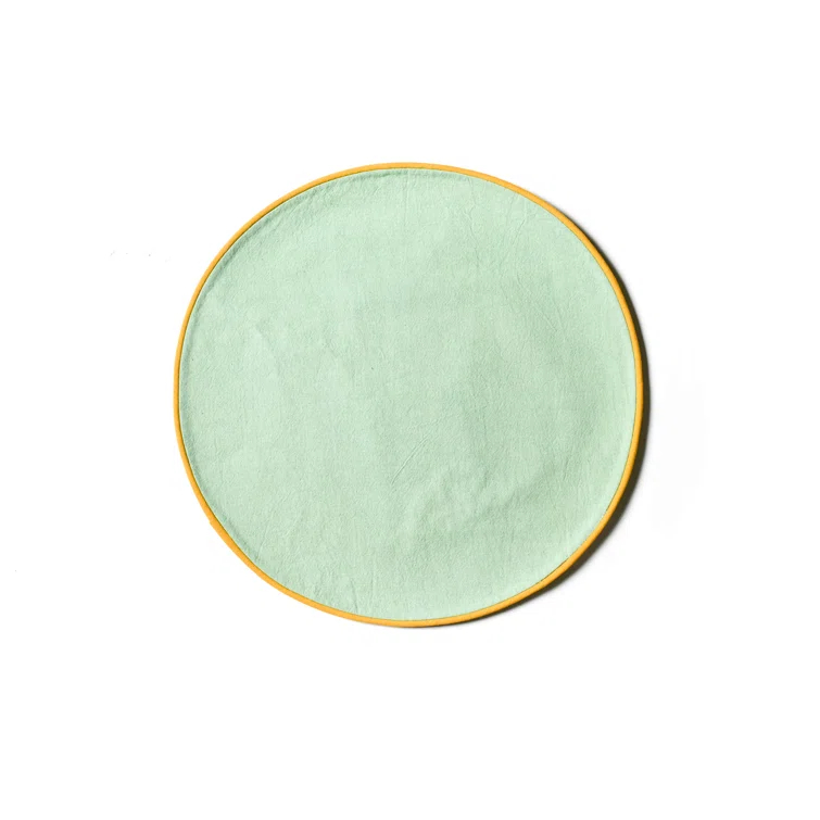 Blush And Pine Color Block Round Placemat Set Of 4 (Set of 4)