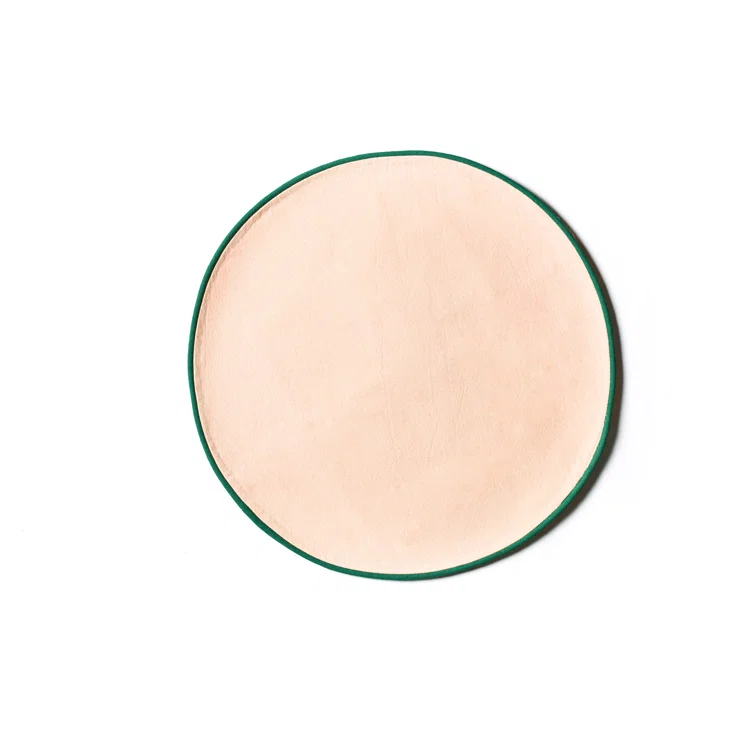 Blush And Pine Color Block Round Placemat Set Of 4
