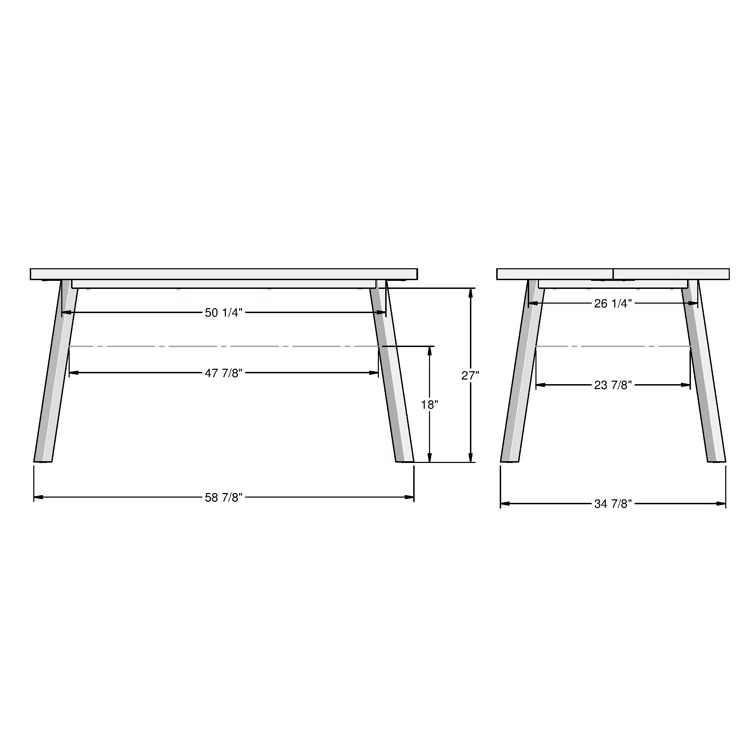 Horton Table and Sullivan Dining Chairs 5 Piece Dining Set