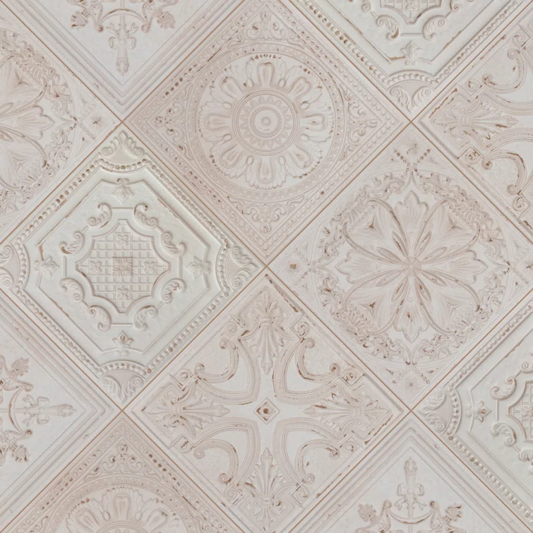 Fitz 8" x 8" Ceramic Patterned Wall Tile